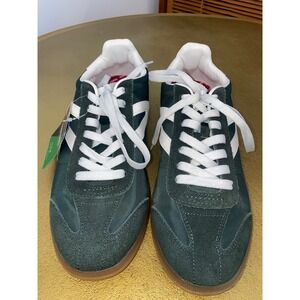 NEW Tretorn Rawlins 2.0 Mens Forest Green Suede Nylon Gum Sole Sneakers Size 10